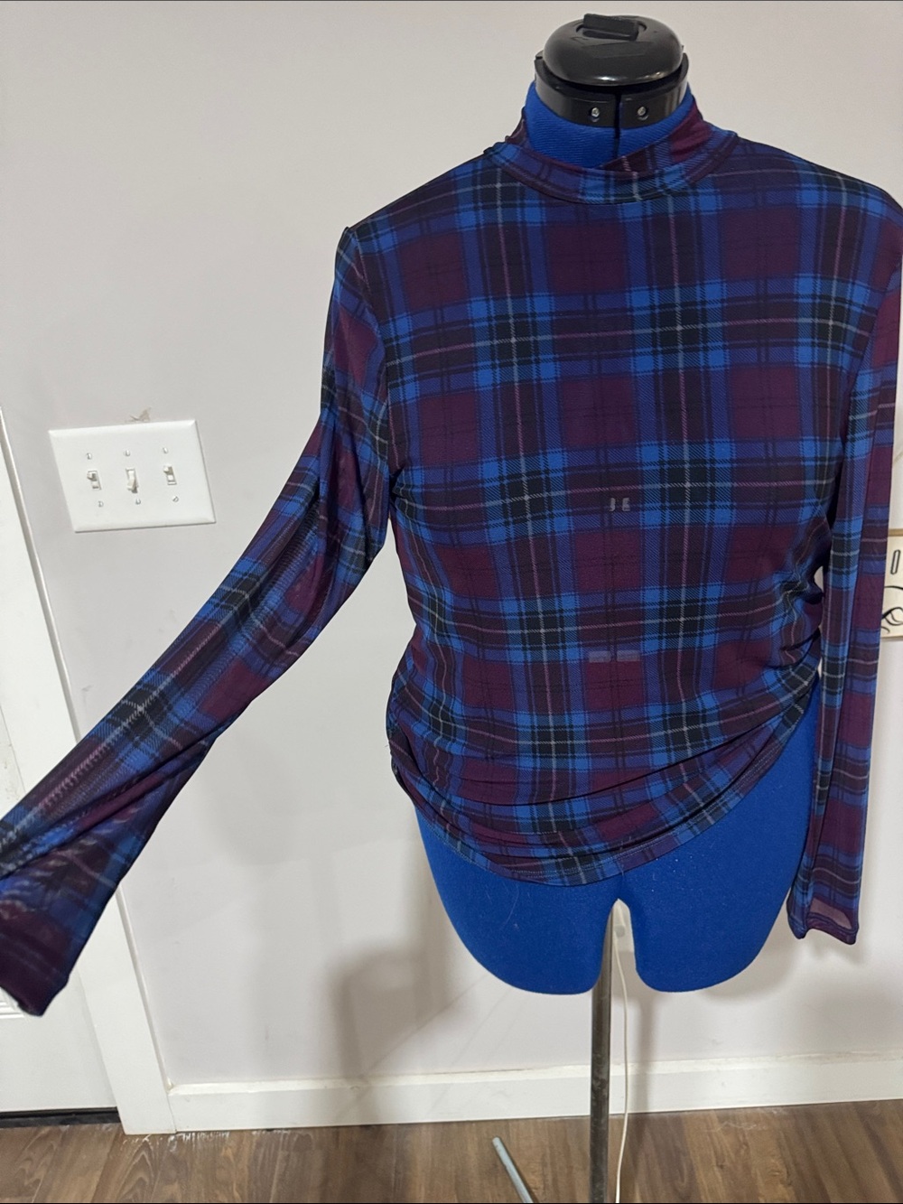 NWT plaid mesh Torrid top